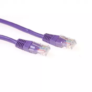 ACT paars 1,5 meter U/UTP CAT6-patchkabel met RJ45-stekkers