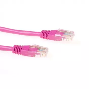 ACT roze 5 m U/UTP CAT6-patchkabel met RJ45-stekkers