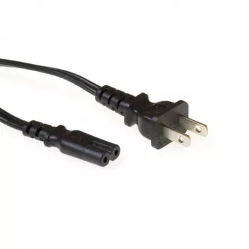 Netsnoer USA-stekker ACT Powercord C7 zwart 1,8 m