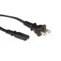 Netsnoer USA-stekker ACT Powercord C7 zwart 1,8 m