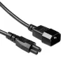 Stroomkabel C14 - C5 zwart 0,5 m ACT Powercord AK5218