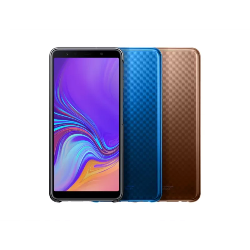 Samsung Gradation Cover EF-AA750 achterkant voor Galaxy A7 (2018), blauw