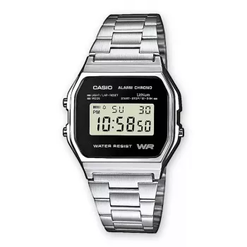 Polshorloge unisex Casio A158WEA-1EF elektronisch zwart