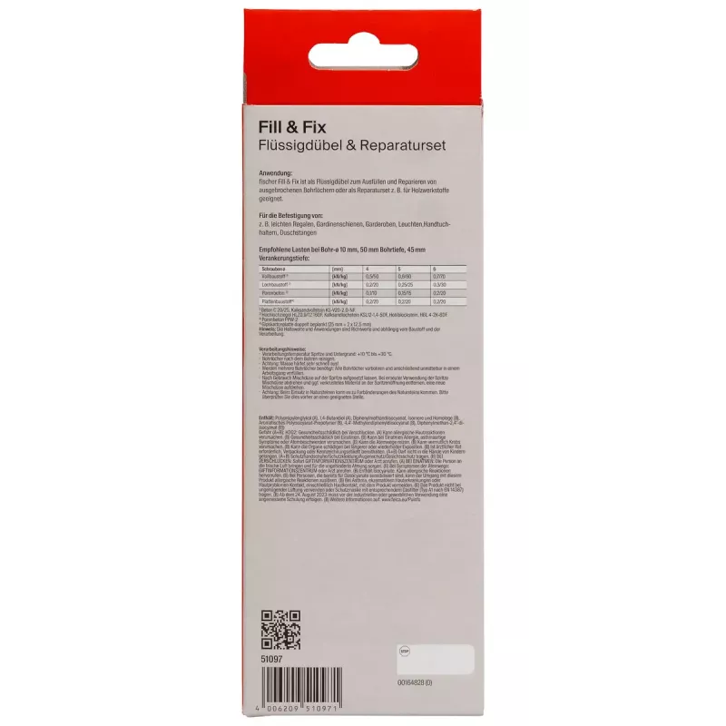 Fischer 051097 Liquid Dowel vul- en bevestigingsmiddel