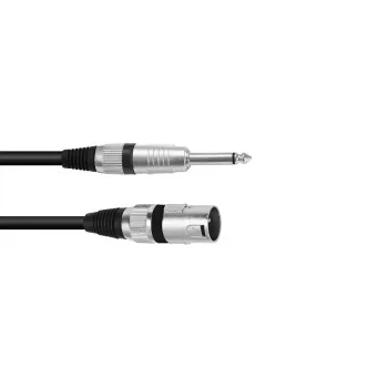 Audiokabel Omnitronic 3022519D 10 m XLR 3-pin 6,35 mm zwart