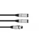 Audiokabel XLR (3-polig) 2 x XLR (3-polig) zwart Omnitronic 30225204