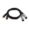 Audiokabel Omnitronic 3022522D 3 m 2 x XLR 2 x cinch zwart