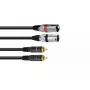 Audiokabel Omnitronic 3022522D 3 m 2 x XLR 2 x cinch zwart