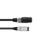 Audiokabel Omnitronic 30225590 Speakon XLR 1 m zwart