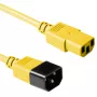 ACT AK5426 stroomkabel C13-koppeling naar C14-koppeling, 0,3 m, geel