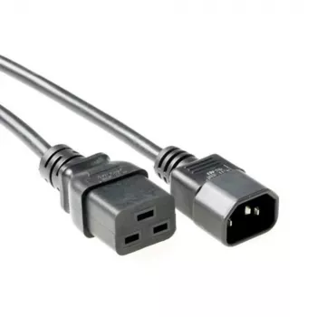 Stroomkabel C14 - C19 zwart 1 m ACT Powercord AK5439
