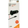 Mobiele oplader 2GO 797170 universeel zwart sigarettenaansteker auto 12/24V USB 1,4m