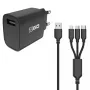 Mobiele oplader 2GO 797257 universeel zwart AC indoor 5V