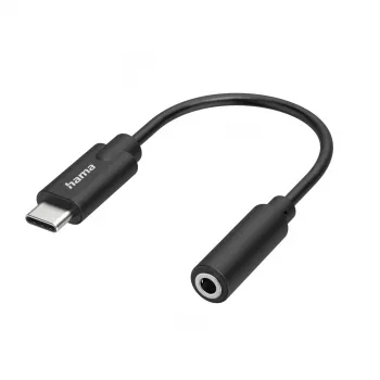 Hama 00300094 audiokabel 3,5 mm USB Type-C zwart