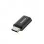 Hama 00300095 Micro-USB B adapter USB Type-C stekker zwart