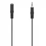 Audiokabel Hama 00305029 2,5 m 3,5 mm stekker naar bus zwart