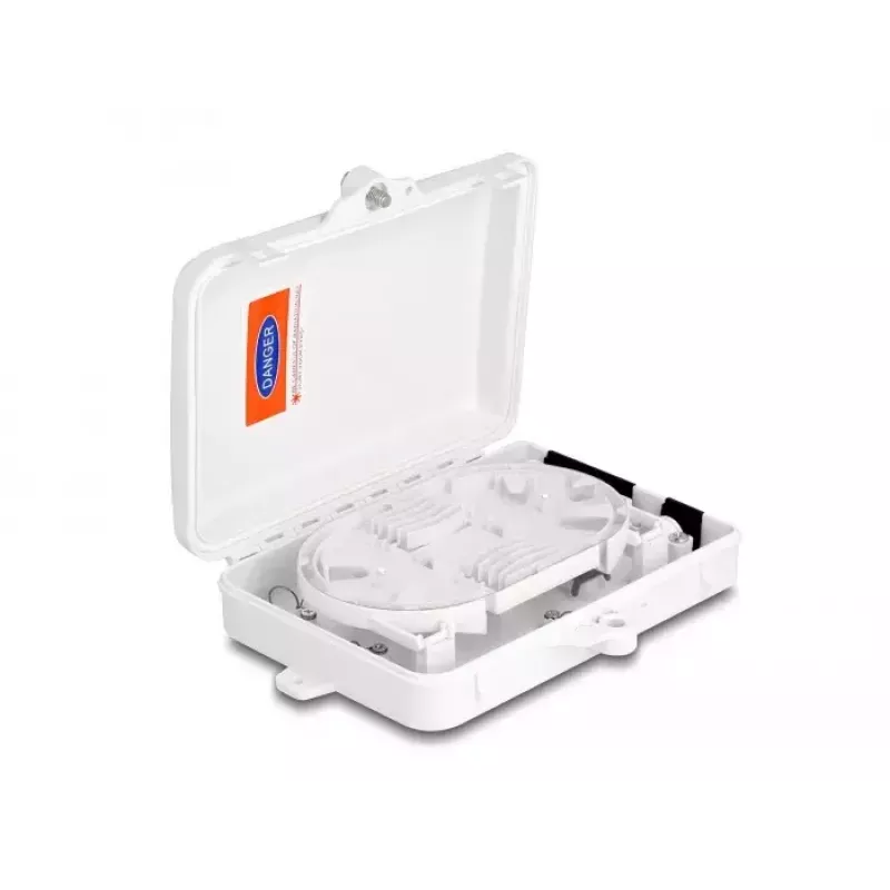 DeLOCK glasvezel-verdeelbox 6 poorten IP65 waterdicht wit