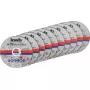 Doorslijpschijvenset KWB 712021 dunne doorslijpschijf vlakke kern 10 stuks