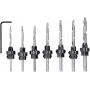 kwb 513190 verzinkboorset voor hout, 8 st.