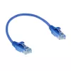 ACT blauw 0,15 meter LSZH U/UTP CAT6 datacenter-slimline-patchkabel snagless met RJ45-stekkers