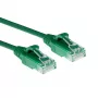 ACT groen 0,15 m LSZH U/UTP CAT6 datacenter-slimline-patchkabel met rastnasenschutzlosen RJ45-stekkers