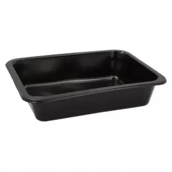 Wegwerp voedselcontainer Papstar 96552 polypropyleen zwart 227x178x45mm
