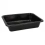 Wegwerp voedselcontainer Papstar 96552 polypropyleen zwart 227x178x45mm
