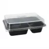 Wegwerp voedselcontainer Papstar 96553 polypropyleen zwart 227x178x45mm
