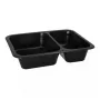 Wegwerp voedselcontainer Papstar 96553 polypropyleen zwart 227x178x45mm