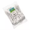 Wegwerpvork Papstar 96427 polypropyleen 50 stuks wit 185 mm