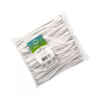 Wegwerpvork Papstar 96428 polypropyleen 50 stuks wit 185 mm