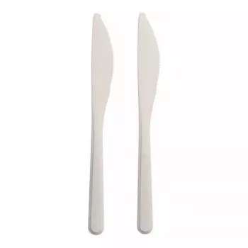 Wegwerpvork Papstar 96428 polypropyleen 50 stuks wit 185 mm