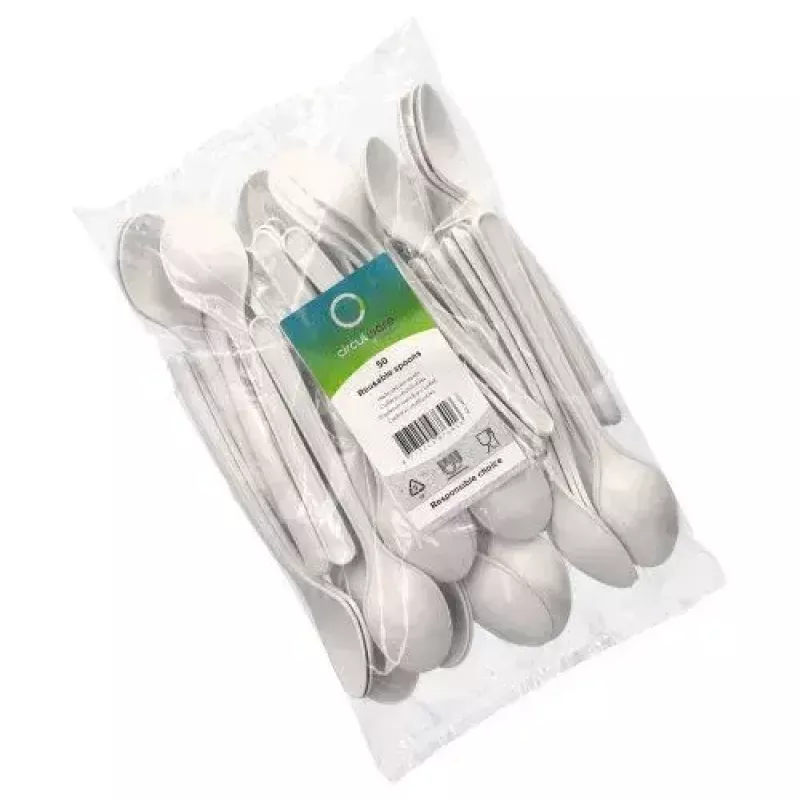 Wegwerp soeplepel Papstar 96432 polypropyleen wit 50 stuks