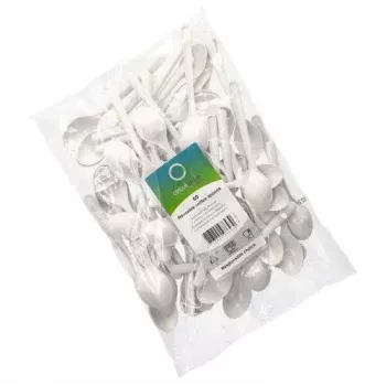 Wegwerp soeplepel Papstar 96434 polypropyleen wit 50 stuks