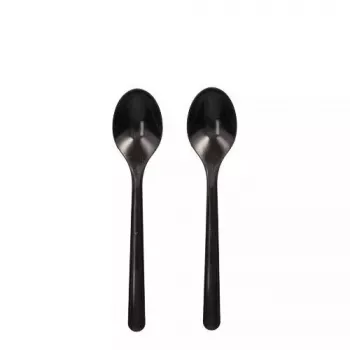 Wegwerp koffielepel Papstar 96438 polypropyleen zwart 50 stuks