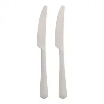 Wegwerpmessen Papstar 96463 wit polypropyleen 197 mm