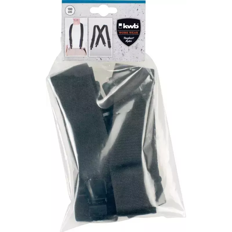 kwb 908110 elastische bretels, zwart