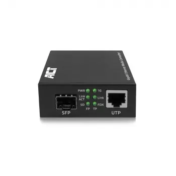 Netwerk-mediaconverter ACT AC4451 1000 Mbit/s multimode singlemode zwart
