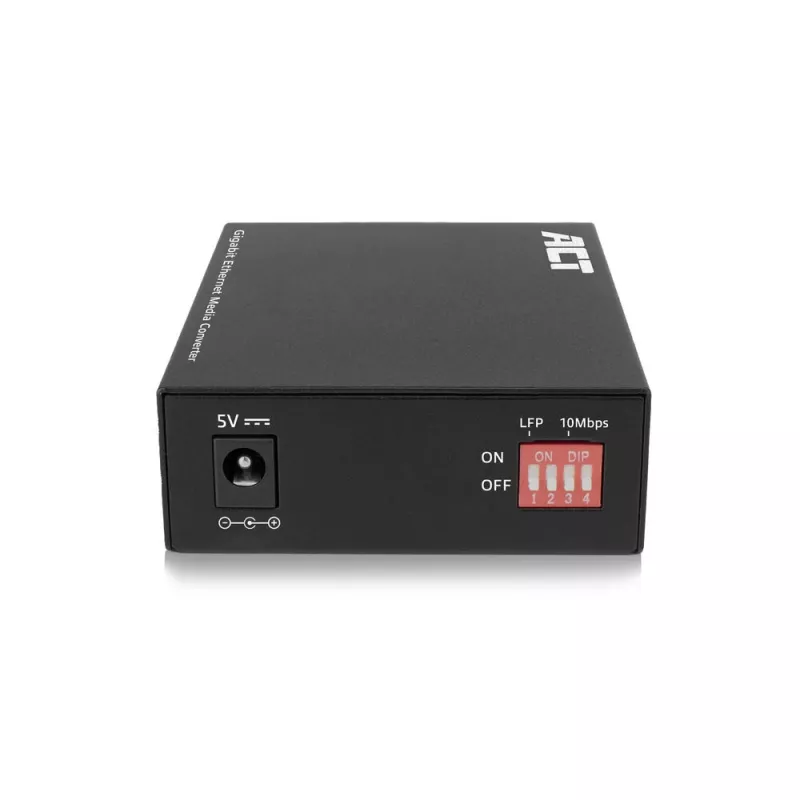 Netwerk-mediaconverter ACT AC4451 1000 Mbit/s multimode singlemode zwart