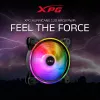 XPG HURRICANE 120 ARGB PWM zwart, ventilator, 12 cm, 600 RPM, 2000 RPM, zwart