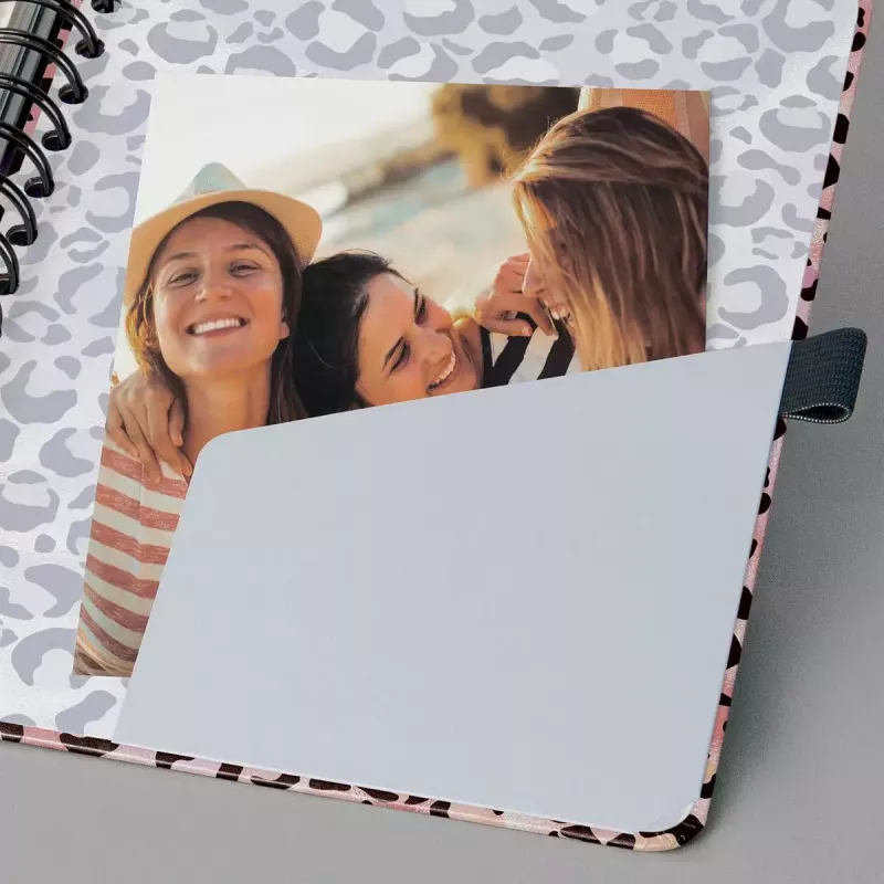 Sigel Jolie JN653 schrijfboek A5 120 vel abrikoos zwart roze