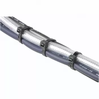 Hama 00221002 kabelbinderset, 2,5x100/150/200 mm, zwart, 150 st.