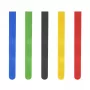Hama 00221004 kabelbinder klittenbandkabelbinder nylon zwart, blauw, groen, rood, geel 5 stuks