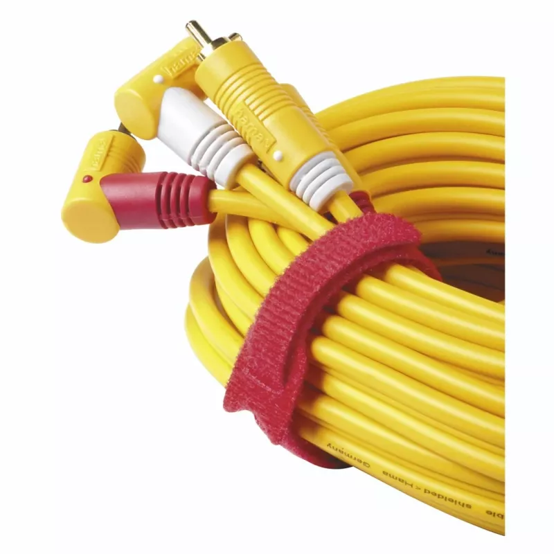Hama 00221005 kabelbinder klittenbandkabelbinder nylon zwart, blauw 12 stuks