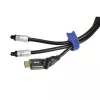 Hama 00221005 kabelbinder klittenbandkabelbinder nylon zwart, blauw 12 stuks