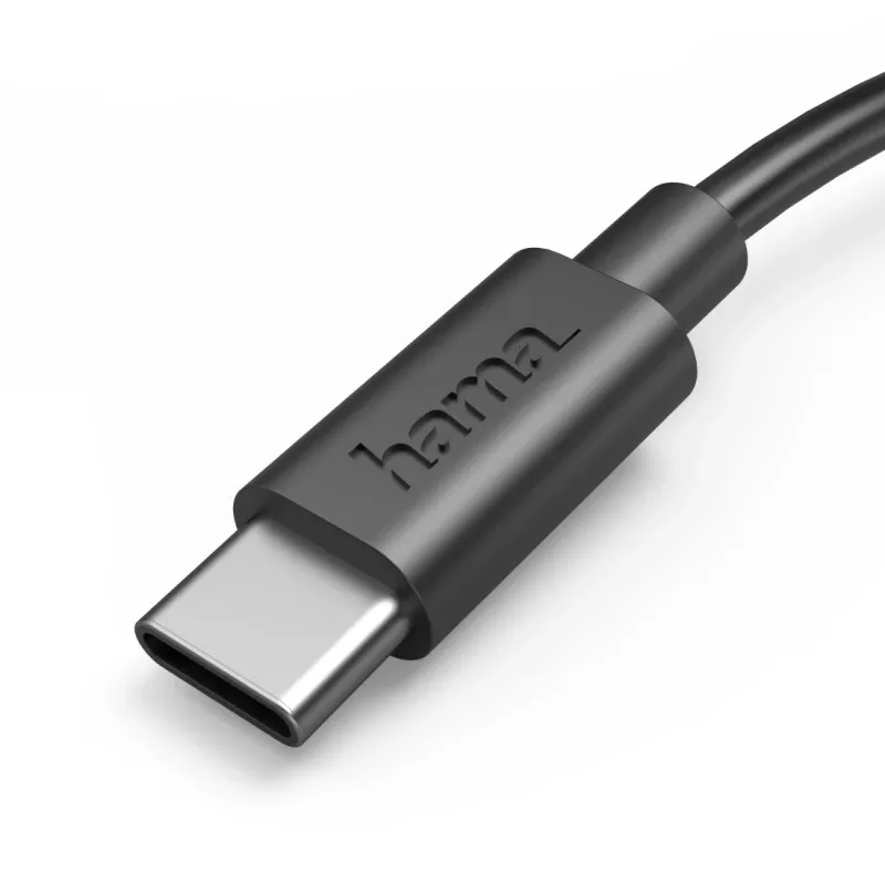 Hama 00201705 USB-kabel USB 2.0 0,5 m USB-A USB-C zwart