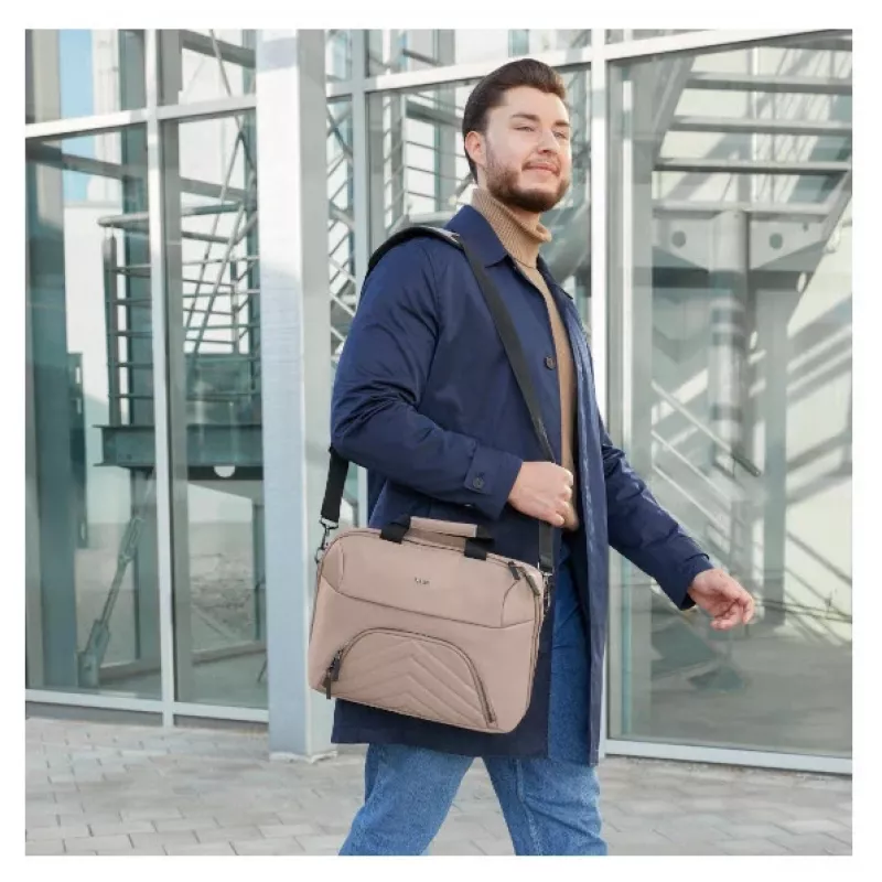 Hama Premium Lightweight 35,8 cm (14,1 inch) toploader-tas beige