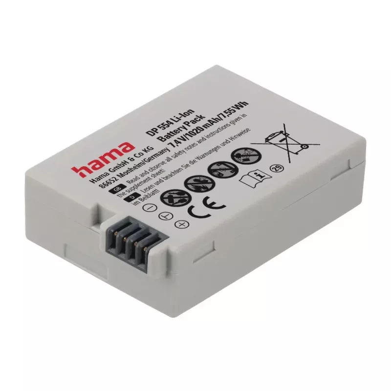 Hama DP 554 lithium-ionaccu 1020 mAh voor camera