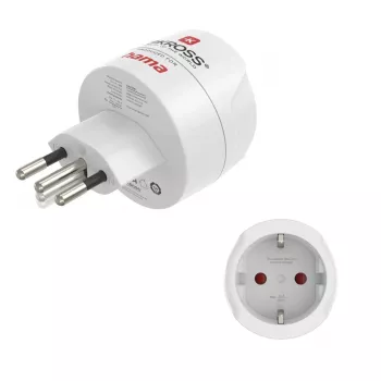 Hama 00223484 netstekker-adapter type J type C (eurostekker) wit