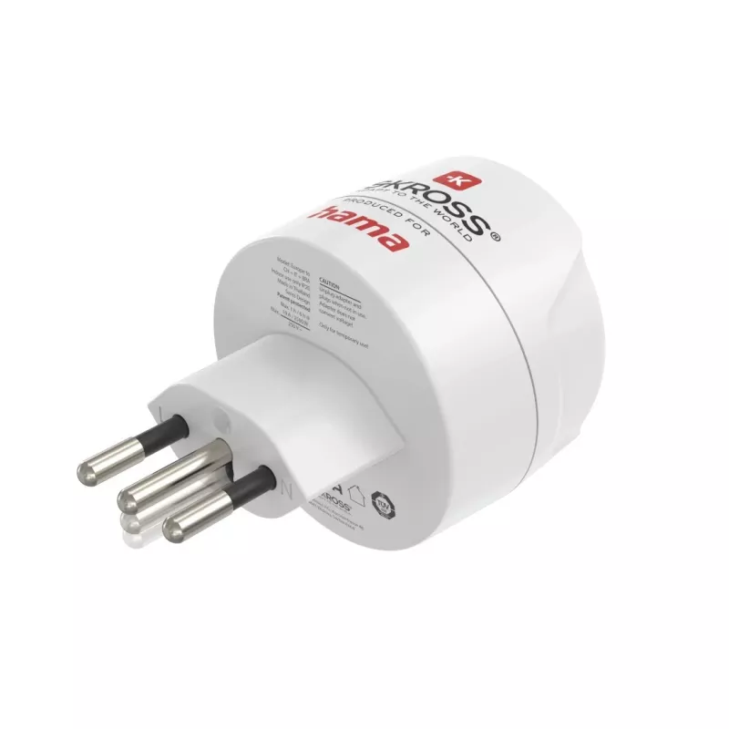 Hama 00223484 netstekker-adapter type J type C (eurostekker) wit